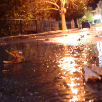 Ξαφνική καταιγίδα χτές (09/10/2014) λίγο πρίν τα μεσάνυχτα στη Ψίνθο